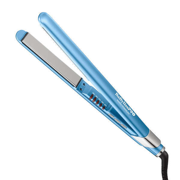 BaBylissPRO The Ultra Sleek Flat Iron, Nano Titanium, Extended Plates, 1"