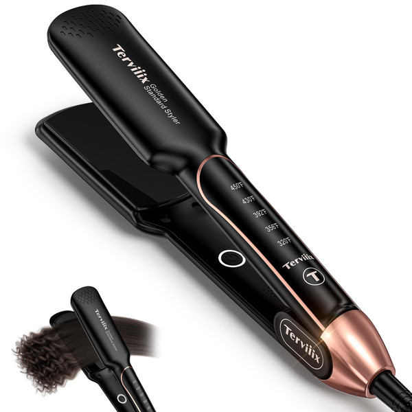 Terviiix Flat Iron Hair Straightener, Dual Voltage