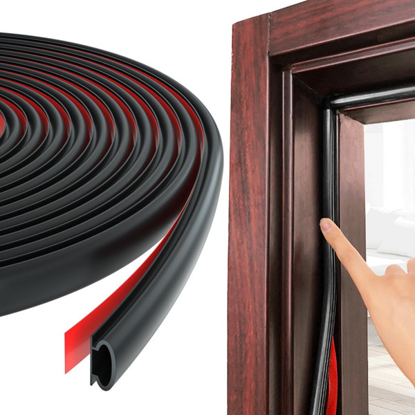 Weather Stripping Door Seal Strip,Self-Adhesive Rubber Door Insulation