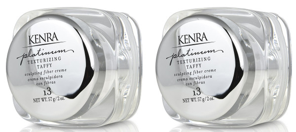 Kenra Platinum Texturizing Taffy 13 | Styling Fiber Crème | Medium Hold |Defines, Details, & Smooths Styles |Superior Control for Sculpting Short & Long Hairstyles |All Hair Types | 2 fl. Oz (2-Pack)