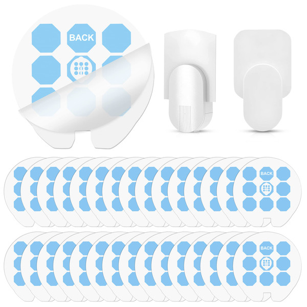 Qualirey 30 Pack Replacement Glue Cards Compatible with Dynatrap DT3005W Dot and Safer Home SH502 Plug in Indoor Fly Trap, Indoor Plug in Mosquito Trap Refills Glue Cards