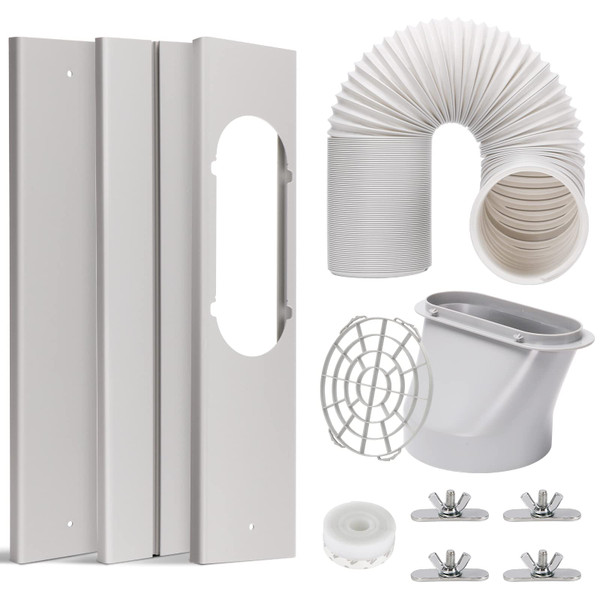 Portable AC Window Vent Kit with 5.9" Portable Air Conditioner Hose