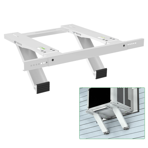 Memrita Air Conditioner Support Bracket No Drilling, AC Window Bracket, Fitting Single or Double Hung Windows, Heavy Duty Steel, Holds Up to 200 Ibs