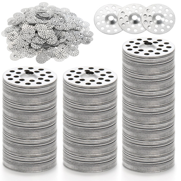Peohud 600 Pcs 1 Inch Plaster Washers, Metal Washers for Screws, Plaster Repair Rings Profile Washer Flat Washer for Wall Ceiling Drywall Repair and Fix