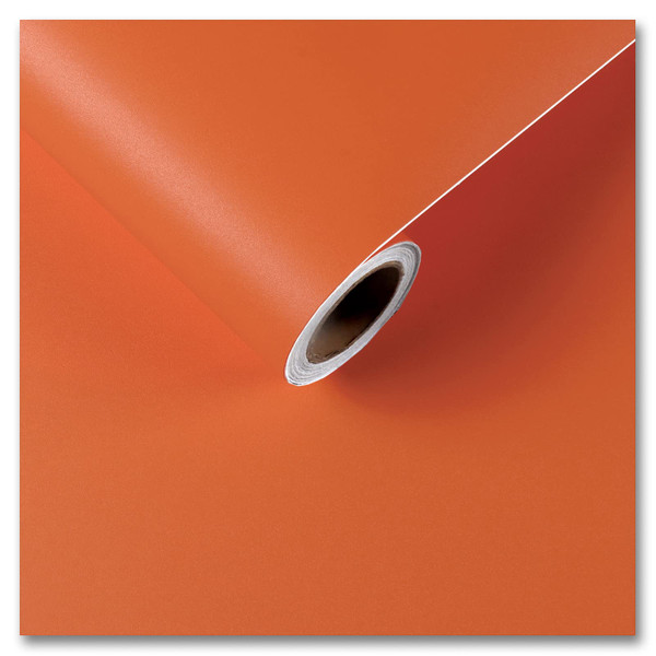 CRE8TIVE Orange Peel and Stick Wallpaper Removable Thick Orange Contact Paper for Cabinets Waterproof Solid Color Wallpaper Self Adhesive Decorative Vinyl Paper for Bedroom Bathroom Cabinets 12"x80"