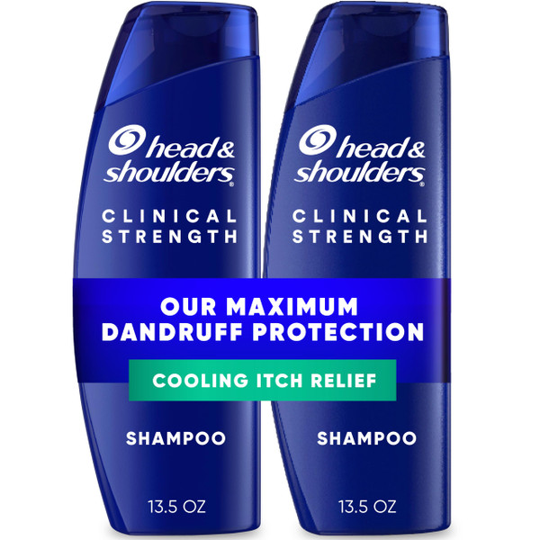 Head & Shoulders Clinical Strength Intensive Itch Relief Anti-Dandruff Shampoo Twin Pack, 1% Selenium Sulfide, 13.5 fl oz Each