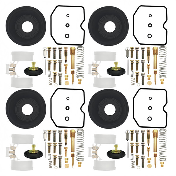 4-Pack Carburetor Repair Kits Rebuild Kit Diaphragm Replacement for Kawasaki Voyager XII ZG1200 1986-2003