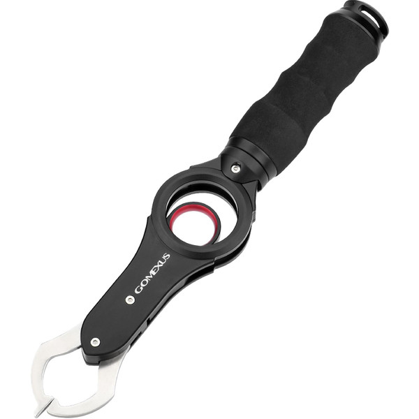 GOMEXUS Fish Lip Gripper with Scale,Max 40lbs Scale,for Safe Handling Fish,Easy Hook Removal-Ideal Fishing Gifts for Men