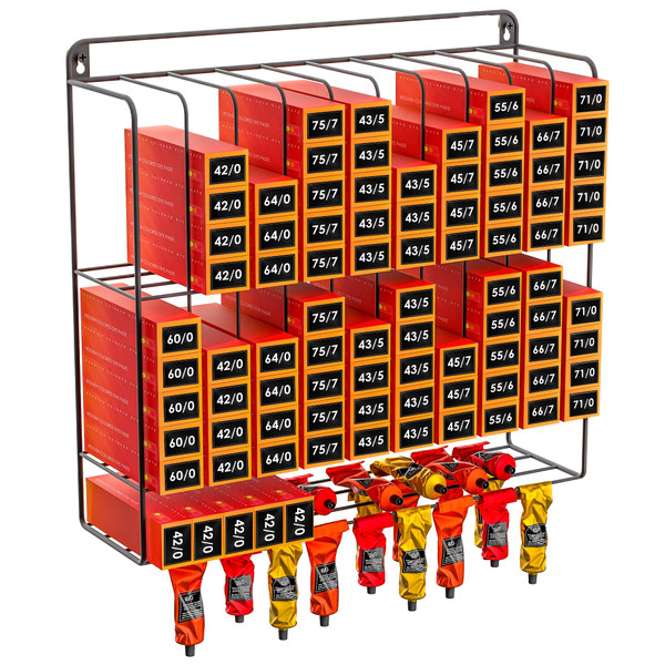 Large Hair Color Organizer, 2 Tiers Color Storage for Salon Wall Mount