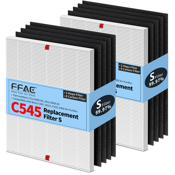 FFAC C545 HEPA Replacement Filter Compatible with Winix C545 Air Purifier