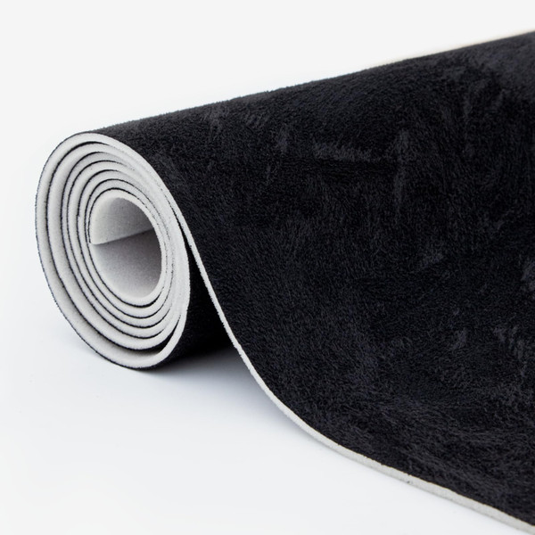 Babnecl Suede Auto Headliner Fabric 56" L × 60" W with Foam Backing - Tube Packaging - Black Interior Replacement Material for Car/Truck/SUV/RV Roof - Home Repair/DIY Headliner Material