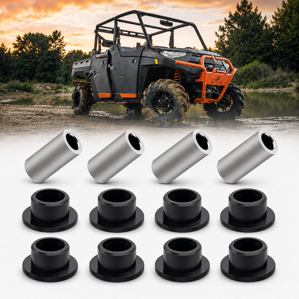 JERBOR 8PCS Rear Shock Absorber Bushings Sleeve Kit Fit for Polaris Ranger