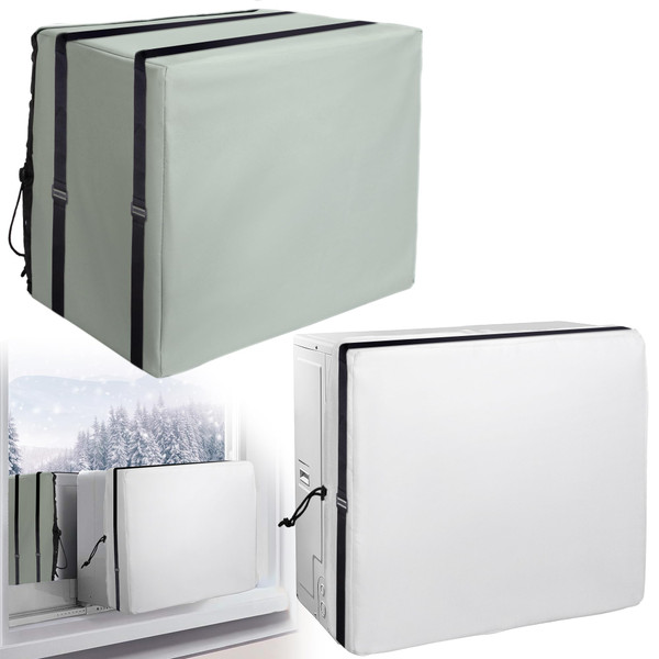 2 Pack Insulation Window Air Conditioner Cover Set, Window AC Unit Covers