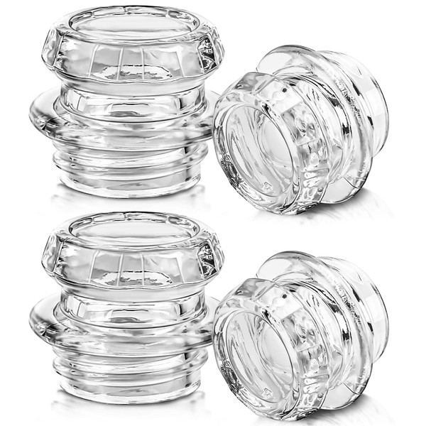 Ahuliao Coffee Percolator Pot Glass Knob Top Replacement for Coleman, Gsi, Eurolux, Stansport, Texsport Coffee Filter Perculator Glass Top (4 Pack)