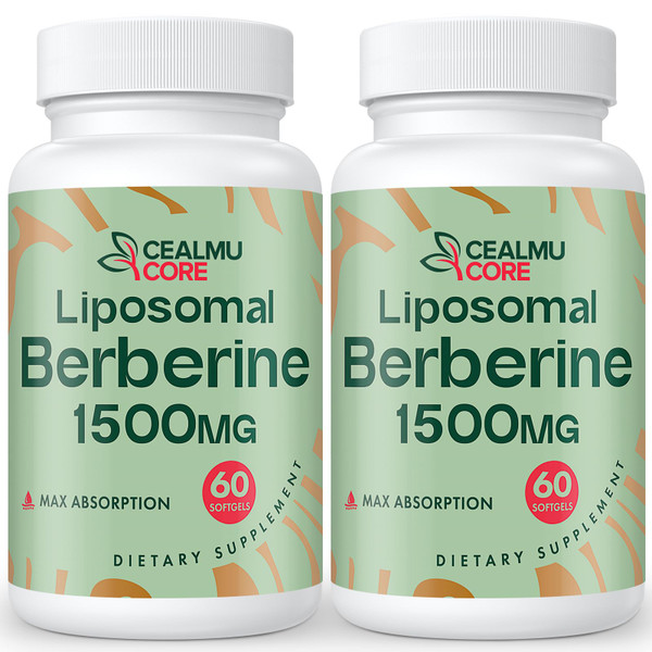 Liposomal Berberine HCL - High Bioavailability Berberines Supplement,2 Pack
