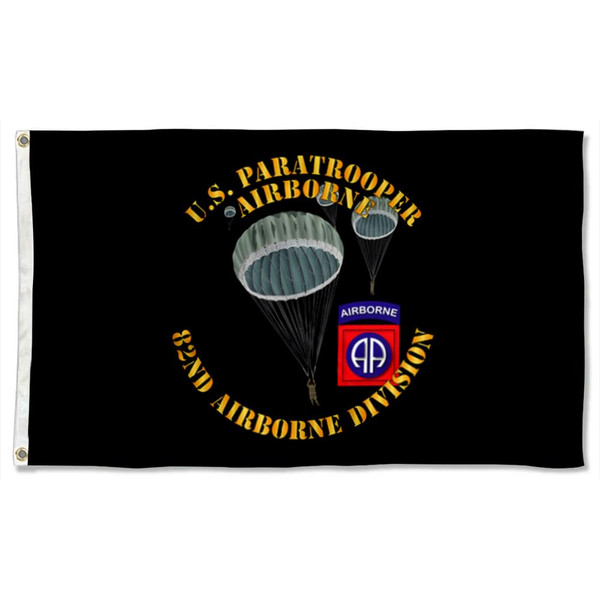 Fyon US Paratrooper 82nd Airborne Division Flag 3x5 Feet Military Flag Banner with 2 Brass Grommets