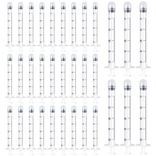 40 Pack Disposable Vaginal Cream Applicators, Lube Injector Syringes, Fits Preseed, Suppository, Lub-RIC-Ants, Premarin, Gels, Lubricants, Feminine Care Applicator - Comfort Tip and Dosage Markings