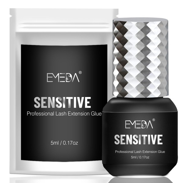EMEDA Sensitive Eyelash Extension Glue 0.17fl.oz/5ml/1 Sec Drying Time/