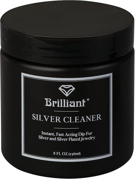 Brilliant Silver Dip Cleaner, Black 8 Oz