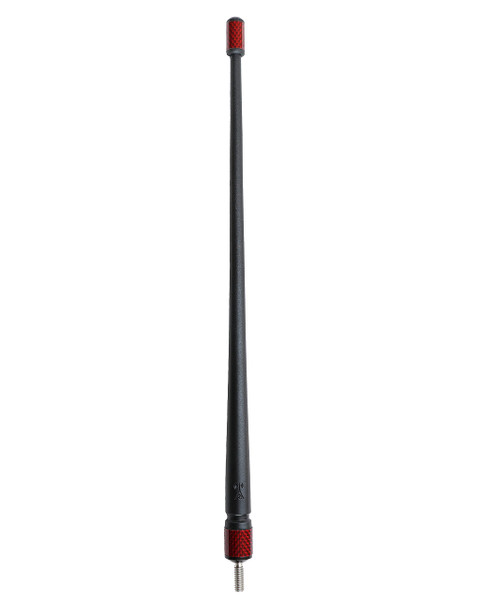 Votex - The Spartan - 13 3/4 Inch Rubber Antenna fits Toyota Tacoma | Tundra - USA Stainless Steel Threading - Red Carbon Fiber Trim - Tuned Internal Copper Coil