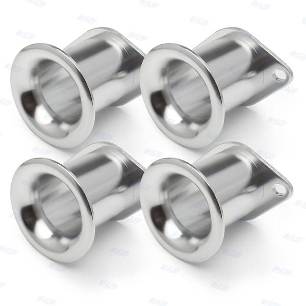 WENJTP 4pcs Velocity V Stack Add Horse Power 20V 4AG ITB/ITBs Air Horn Funnel Compatible with Toyota AE86 Corolla GTS Velocity V-Stacks Airbox Intake Trumpet HTRACING (Silver)
