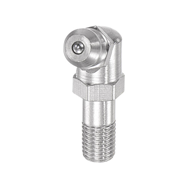 uxcell Metric Nickel Plated Brass Straight Grease Fitting M6x0.75mm Thread