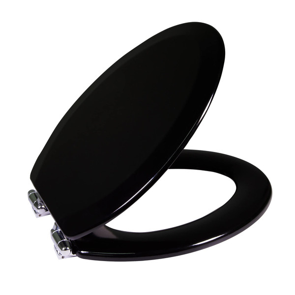 Design House Dalton Elongated Toilet Seat, Black