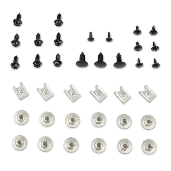 G-PLUS Bumper Filler Screw Install Kit Compatible with 1981-1987 Buick Regal ALL 2 Door Models 16pcs Front & Rear Bumper Filler Screw Hardware Install Kit
