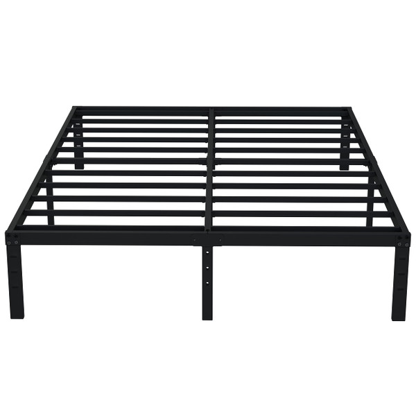 EMODA 14 Inch King Bed Frame Heavy Duty Metal Platform with Steel Slats