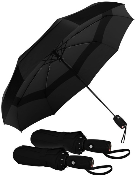 Repel Windproof Travel Umbrella - Compact & Withstands Winds up to 100MPH, Strongest Premium Auto Folding Umbrella for Rain and Sun - Durable, Light & Portable for Women & Men, Fits Backpack & Cars