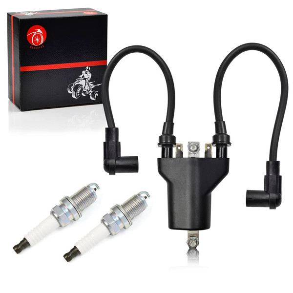Ignition Coil Pack & spark plug + Cap For EZGO 1991-2002 TXT Robin 295cc 350cc 4 Cycle Gas Golf