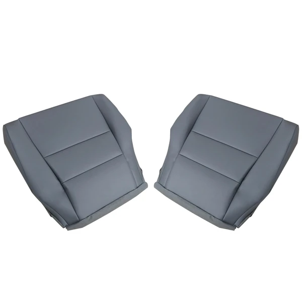 NLQR Dark Gray Driver and Passenger Side Bottom Microfiber Leather Seat Covers Replacement Compatible with Honda CRV 2007 2008 2009 2010 2011