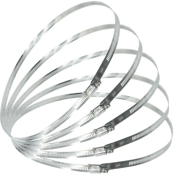 TEXNINC 5Pcs 19.7-Inch/500mm (Diameter) Large Hose Clamps Stainless Steel