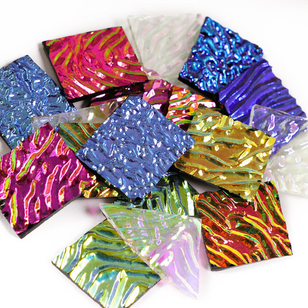 3 Bags /84g COE90 Dichroic Glass Scrap Assorted Fusible Glass Fusing Microwave kiln Glass for Jewelry Making Supplies