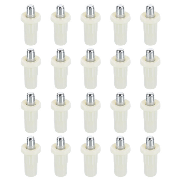 uxcell 50pcs Shutter Repair Pins, Spring Loaded Plantation Shutter Replacement Repair Pins Metal Plantation Shutter Pins Louvers Staples for Windows, White(1 x 0.41 x 0.28 Inch)