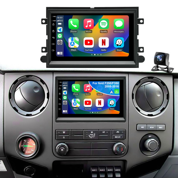 Upgrade Android Car Radio for Ford F150 2004-2008, F250 F350 2006-2016 7in