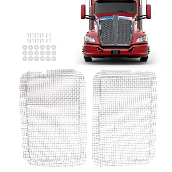 JMTAAT Grille Bug Screen Compatible with 10-24 Kenworth T680 Grille Frame