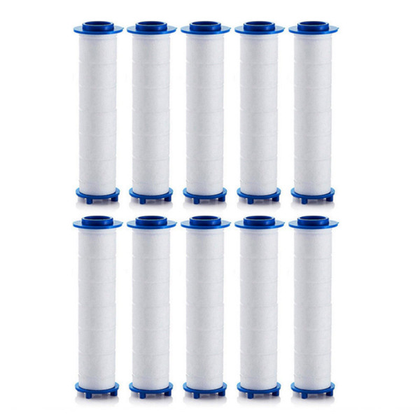 Shower head Filters 10 Pcs, Ion Shower Drops Head Filter, PP Cotton Filtered Shower Handheld, Filter Element Multiple Specifications, Suitable for Different Models of Shower Heads (White, 7cm/2.75in)