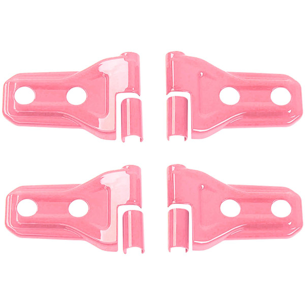 Savadicar 4-Piece Pink Door Hinge Cover Trim Set for Jeep Wrangler JL JLU 4xe & Gladiator JT 2018-Present – Exterior Hinge Cap Accent Accessories
