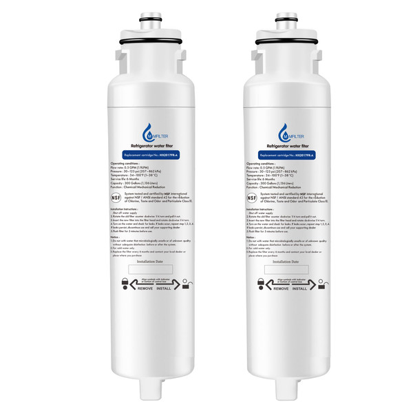 HX2017FR-A HX2017F-A refrigerator water filter,replacement Compatible with Hisense HX2017FR-A HX2017F-A Hisense HRF266N6CSE HRF266N6CSE1 HRF209N6CSE HRF254N6TSE HRF254N6DSE (2-PACK)