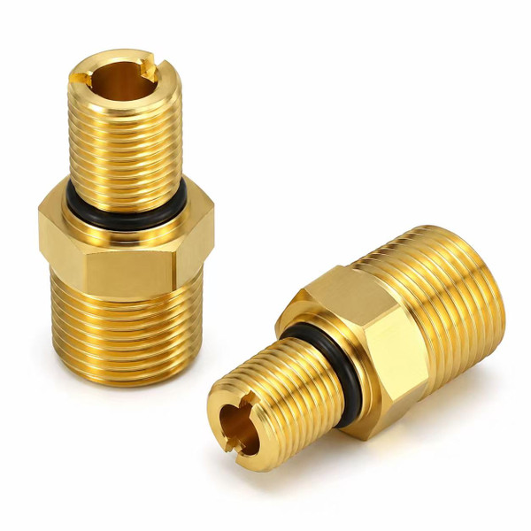 7106686 Water Outlet Fitting Replacement for Simpson Pressure Washer Pumps, M22 Male to 3/8" Male Adapter, 2 Pack