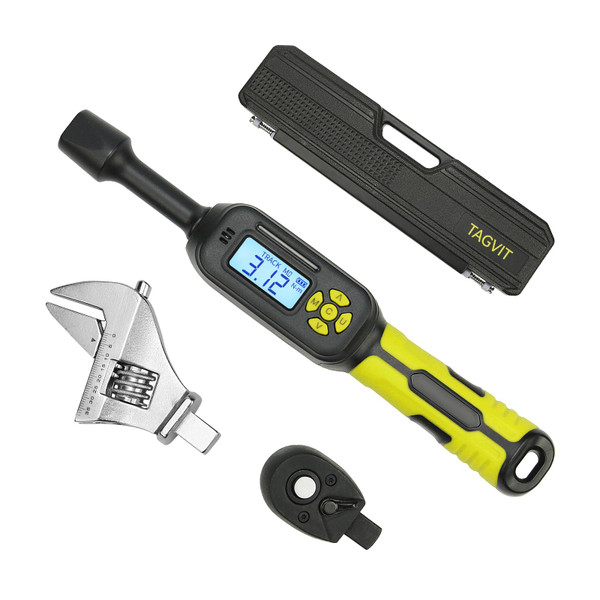 Mini Digital Torque Wrench 3/8 Drive with 35MM Open End Ajustable
