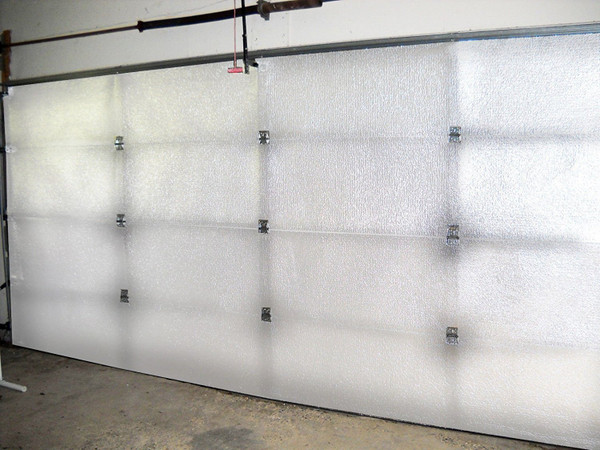 NASA TECH Reflective White Platinum Single Car Garage Door Insulation Foam Core Kit Fits Single Garage Car Doors up to 9ft (Wide) by 8ft (HIGH) NASA Technology Made in THE USA