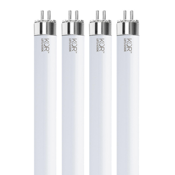 KOR F8T5/DL T5 LED Tube Light Bulbs, 12-Inch, 5W, 500 Lumens, 4-Pack