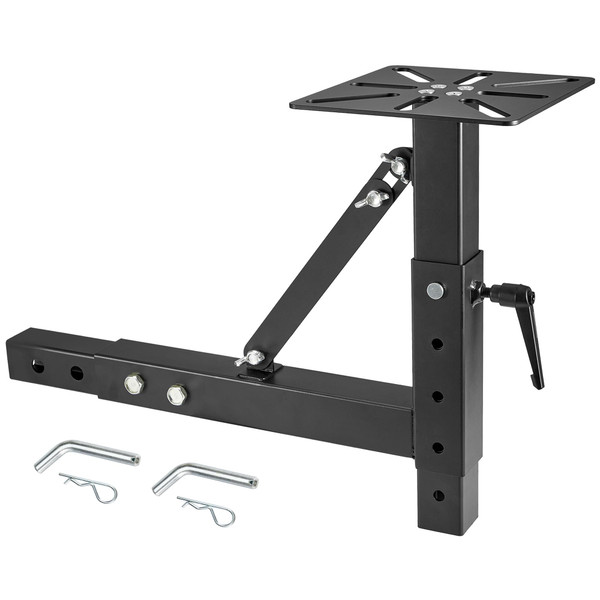 Hitch Mount Vise Plate, Adjustable Height Hitch Vise Mount for Trucks, Trailers and RVs, Universal Fit for 2-Inch Receiver