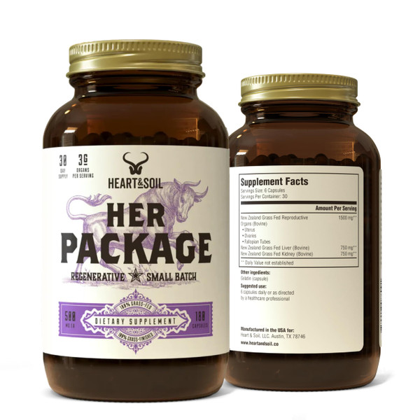 HEART & SOIL Her Package Supplement, 180 Capsules