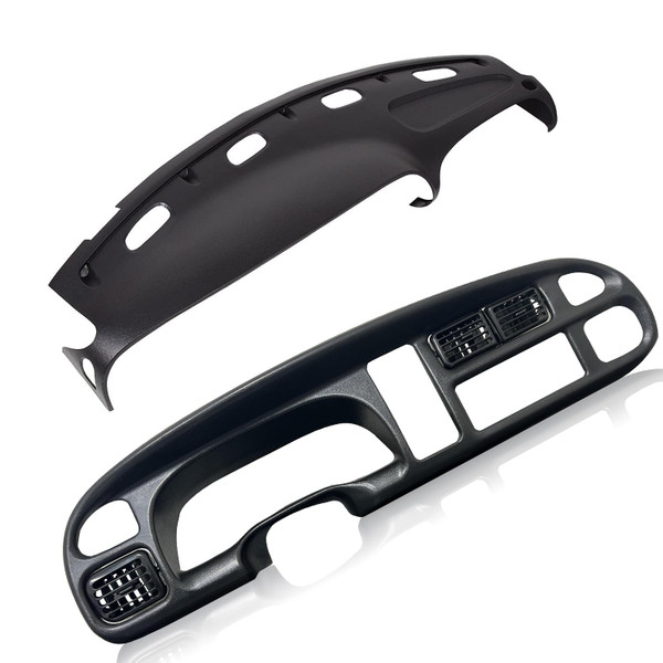 ECOTRIC Bezel and Dash Board Cover Compatible with 1998-2001 Ram 1500