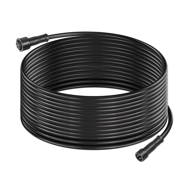 MAD OWL 4 Pin Waterproof LED Wire Connector, 22 AWG 393.7inch/10M IP68 Male and Female Heads Extension Cable for Indoor and Outdoor LED Strip Light(1 Item Black)