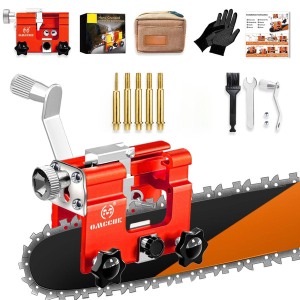 Chainsaw Sharpener Jig, Portable Sharpening Kit Tool for 4" - 22"