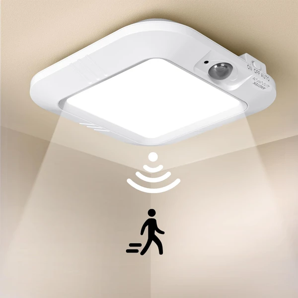 Battery Operated Ceiling Light, Motion Sensor Light Indoor